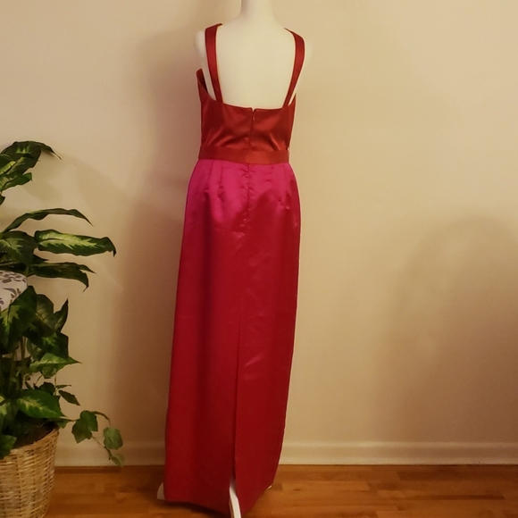 AJ Bari Vintage Colorblock Gown - Picture 3 of 11